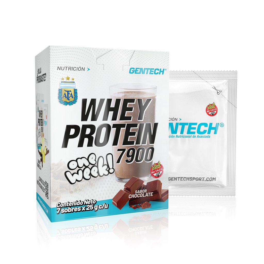 One week Whey protein 7900 AFA Chocolate x 7 sobres